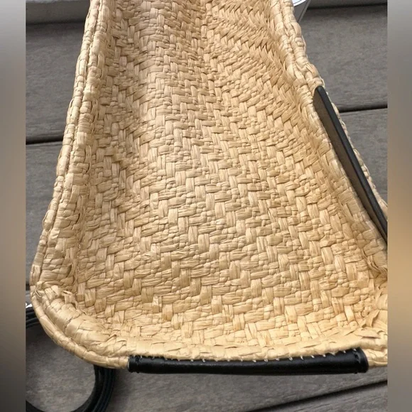 ✨ MARC JACOBS Raffia Mini Tote | Straw + Black Leather | Crossbody NWOT - Picture 10 of 15